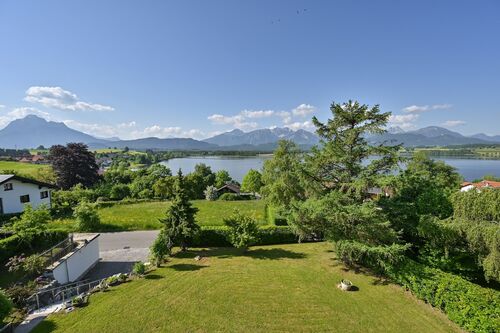 Blick vom Balkon über den Hopfensee